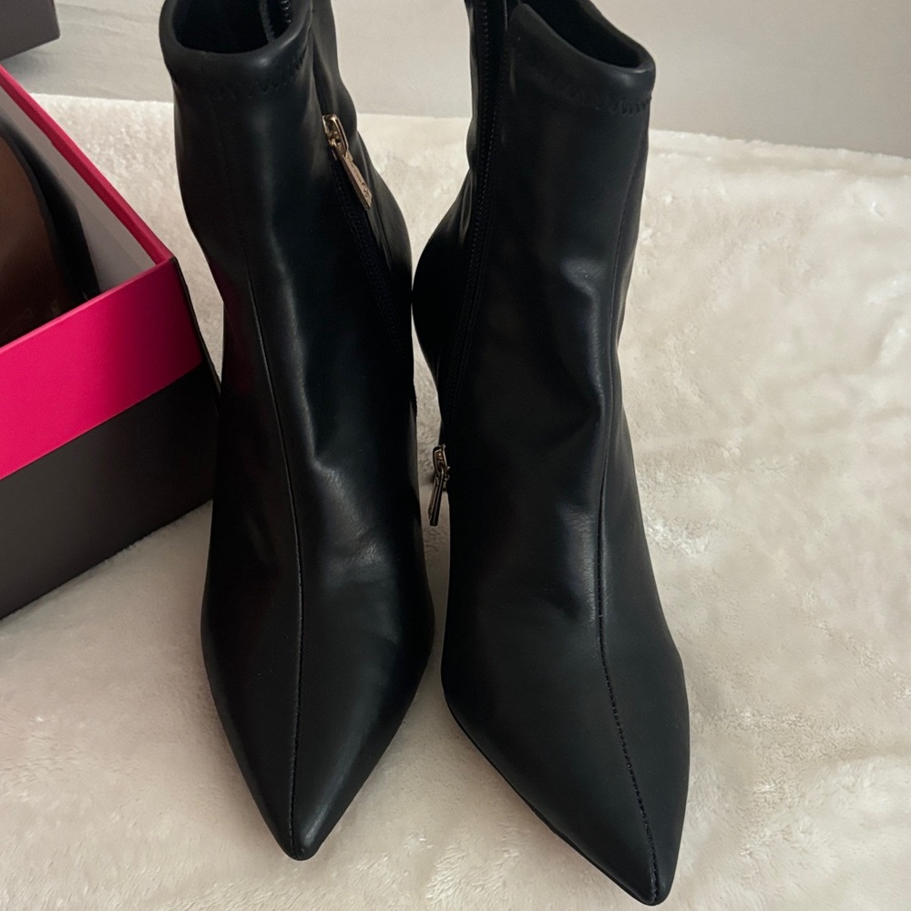 Jessica Simpson Sleek Black Ankle Booties